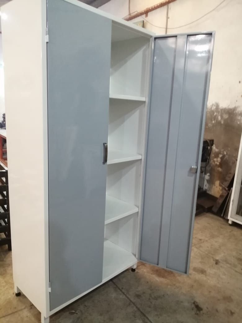 Tall laboratory storage cabinet