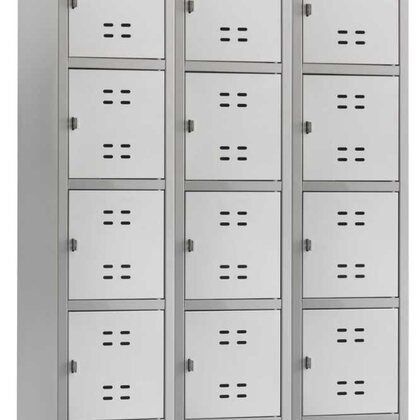 Stainless-steel staff lockers